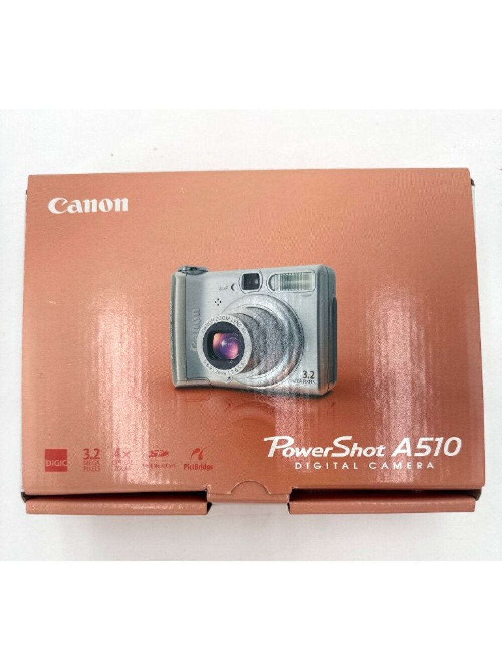 Canon PowerShot A510 Digital Camera 3.2 MP With 4x Optical Zoom Silver WORKS
